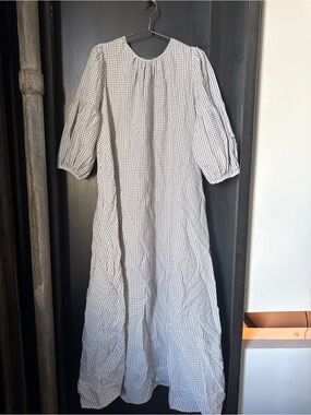 Windsor Black & White Gingham Maxi Dress